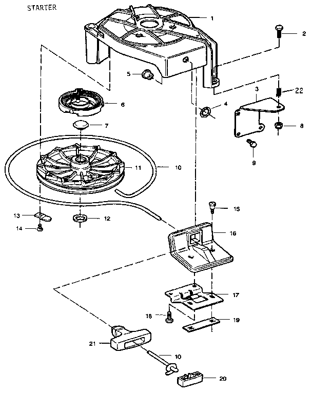 Craftsman 225581501 starter diagram
