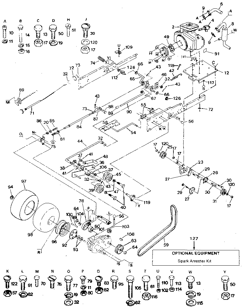 Craftsman 917255919 ground drive diagram