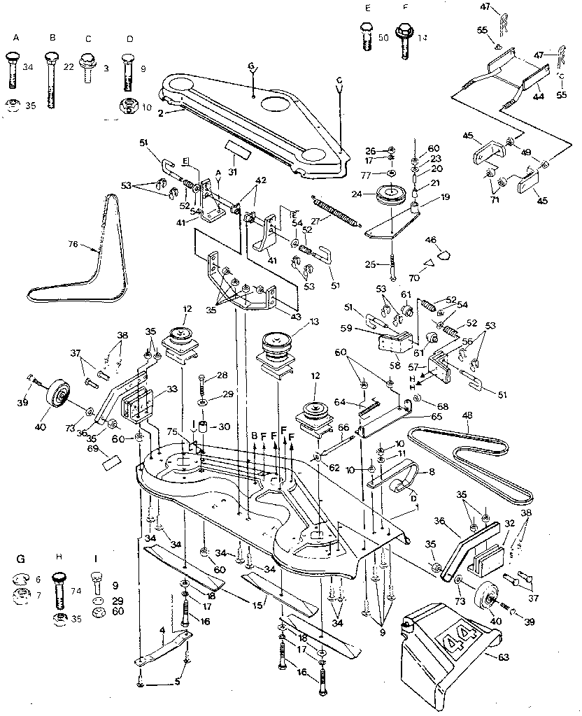 Craftsman 917254480 mower diagram