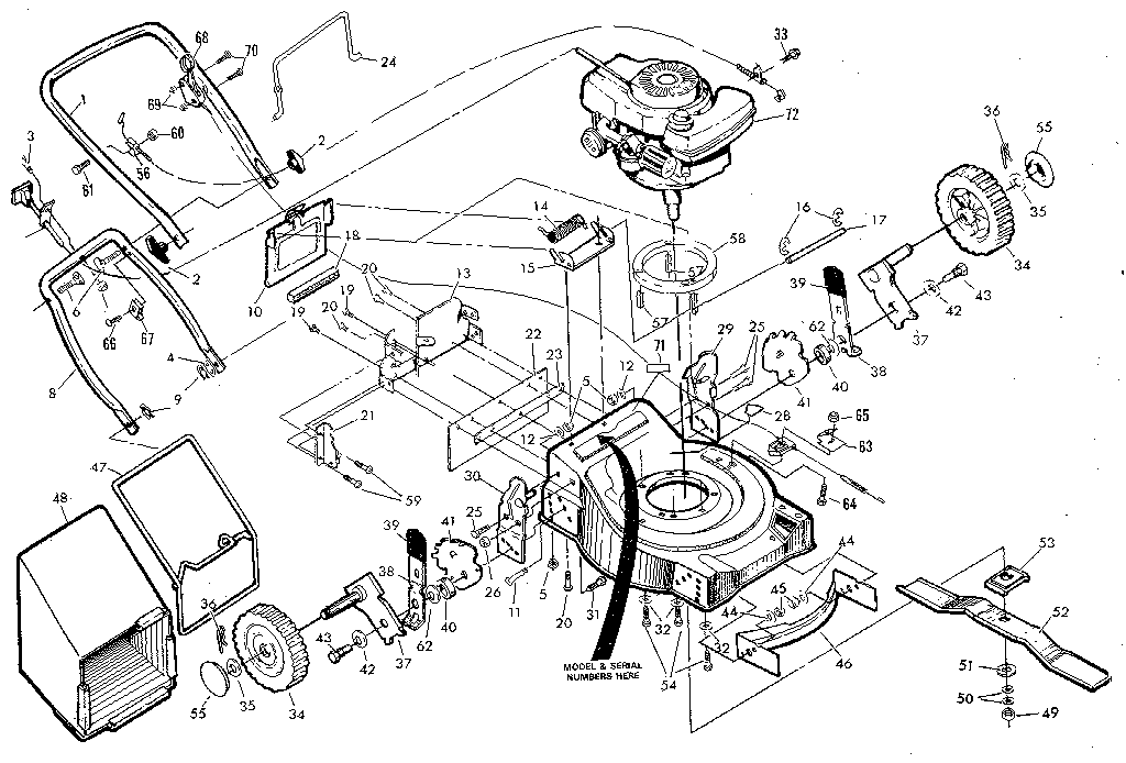 Craftsman 917327130 main frame diagram