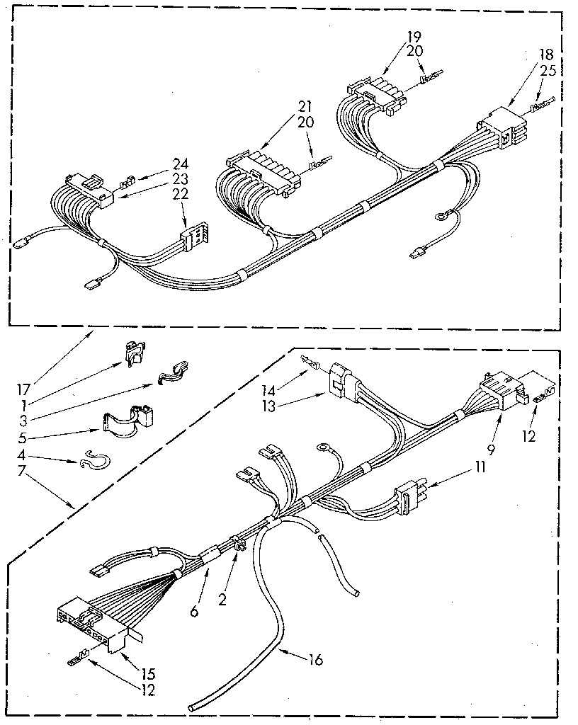 Whirlpool LA9800XTM0 wiring harness diagram