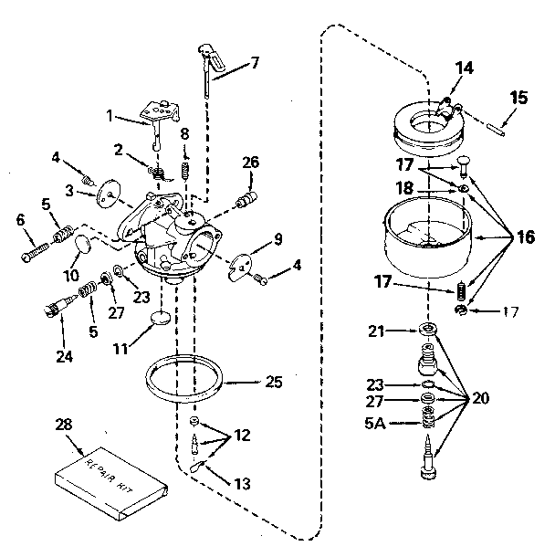 Craftsman 536885921 carburetor 632334a (71/143) diagram