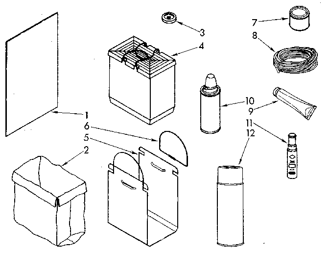 Kenmore 6651398180 accessory diagram