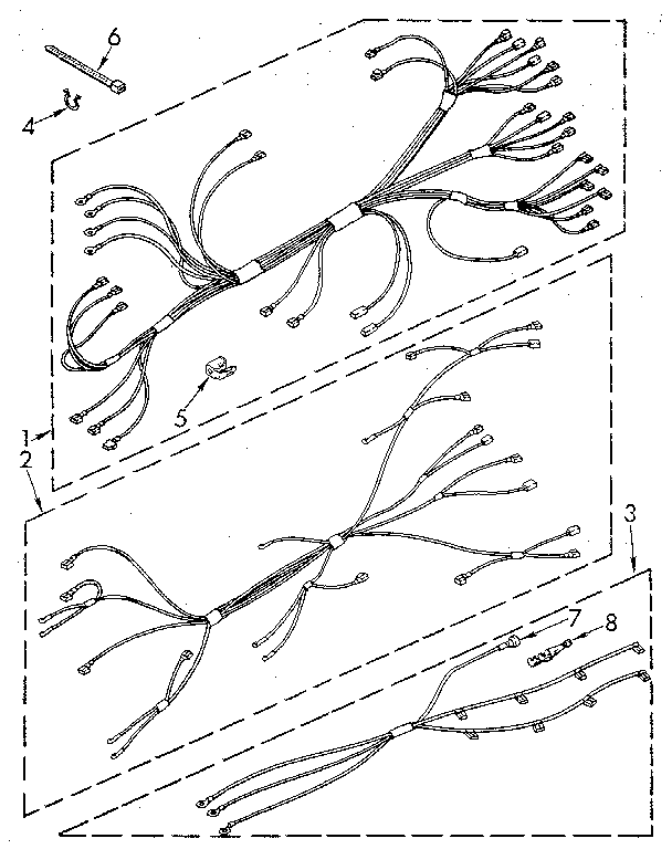Kenmore 6654558990 wiring harness diagram
