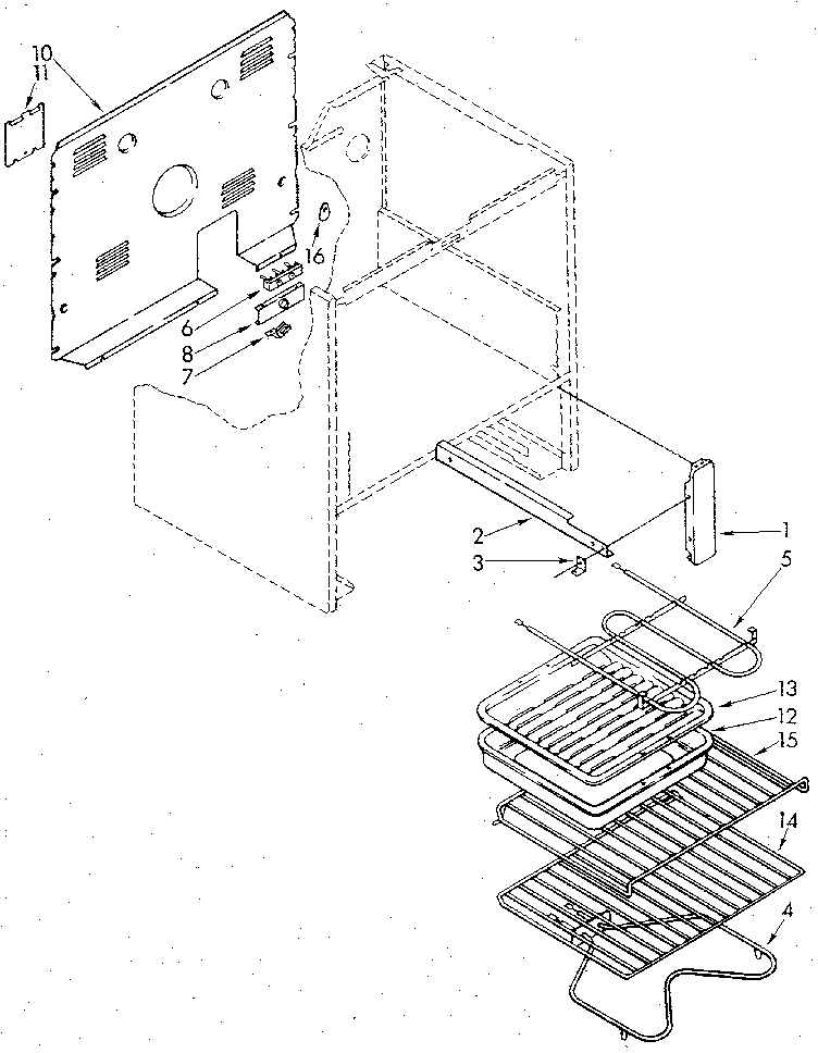 Whirlpool RF365BXVN0 oven diagram