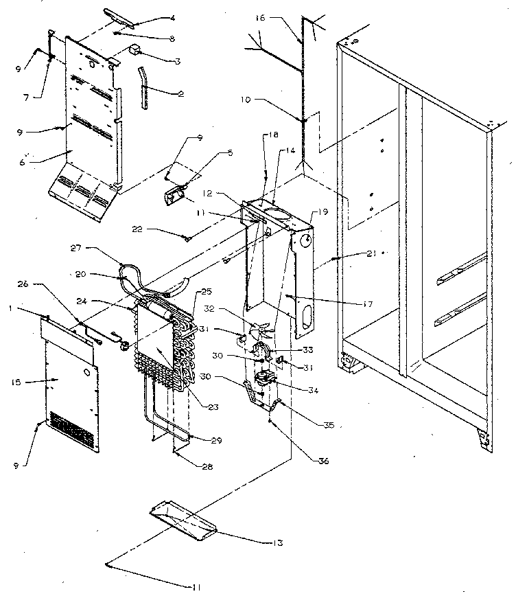 Kenmore 5969500880 evaporator diagram