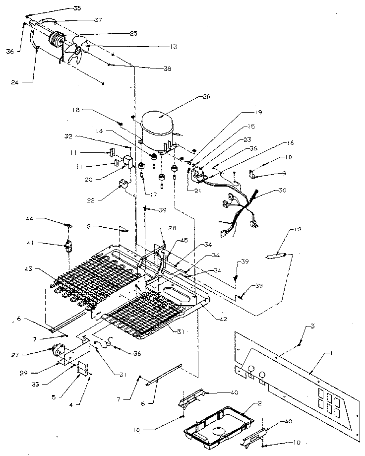 Kenmore 5969500880 machine compartment diagram