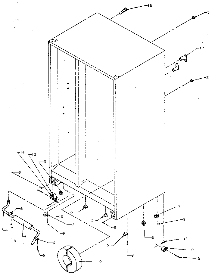 Kenmore 5969500880 drain and roller diagram