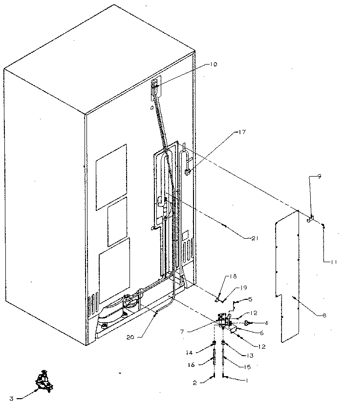 Kenmore 5969500880 cabinet back diagram