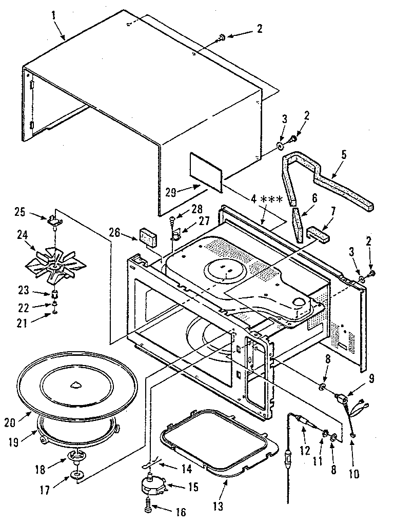 Kenmore 5658932580 cabinet diagram