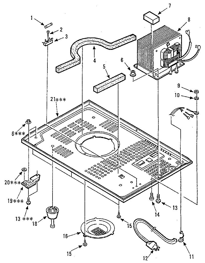 Kenmore 5658932580 microwave diagram