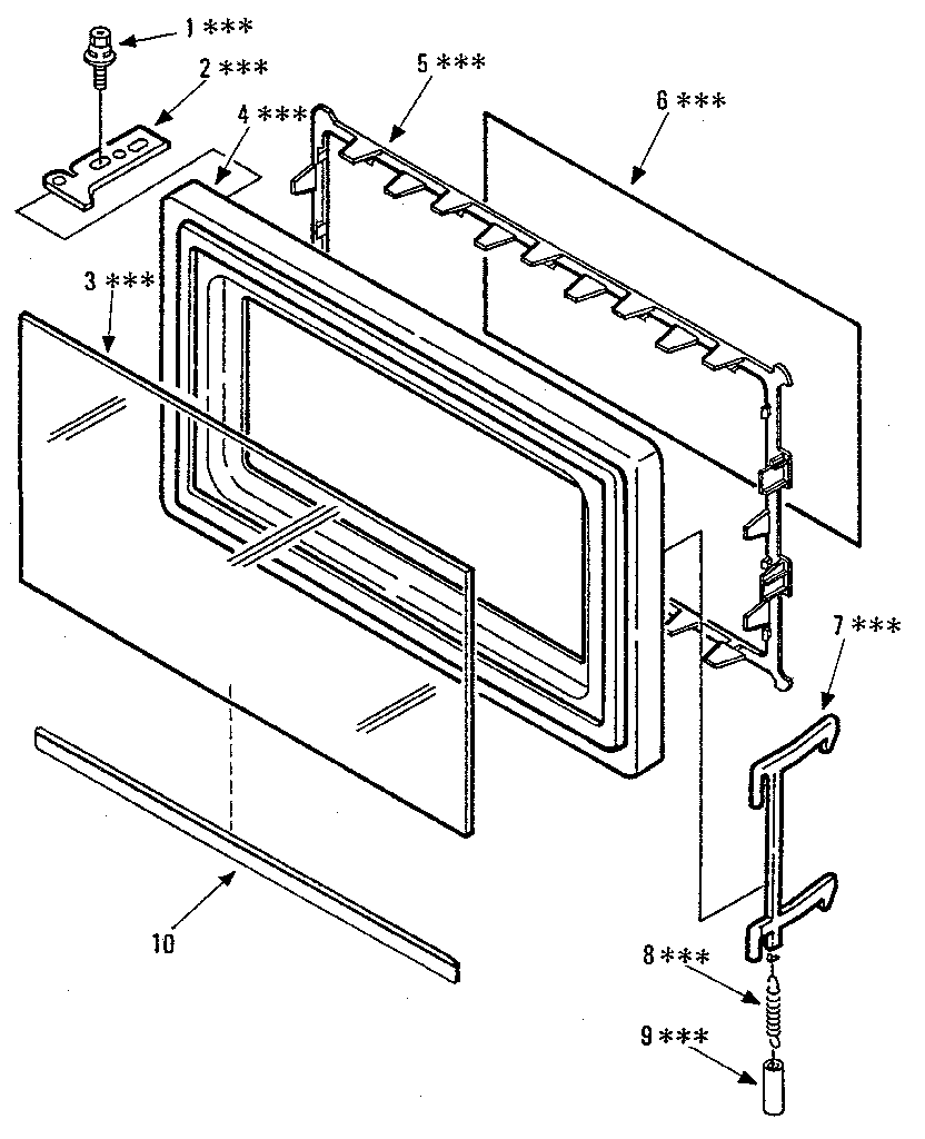 Kenmore 5658932580 door diagram