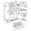 GE TBX18BKE cabinet diagram