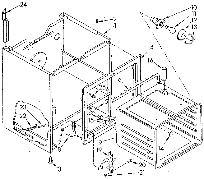 Whirlpool RF390PXVN0 oven diagram