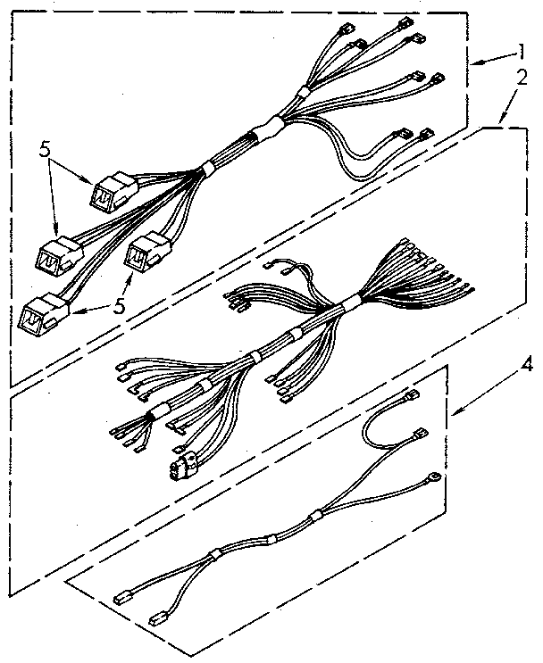 Whirlpool RF390PXVN0 wiring harness diagram