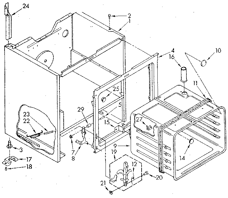 Whirlpool RF3020XVW0 oven diagram