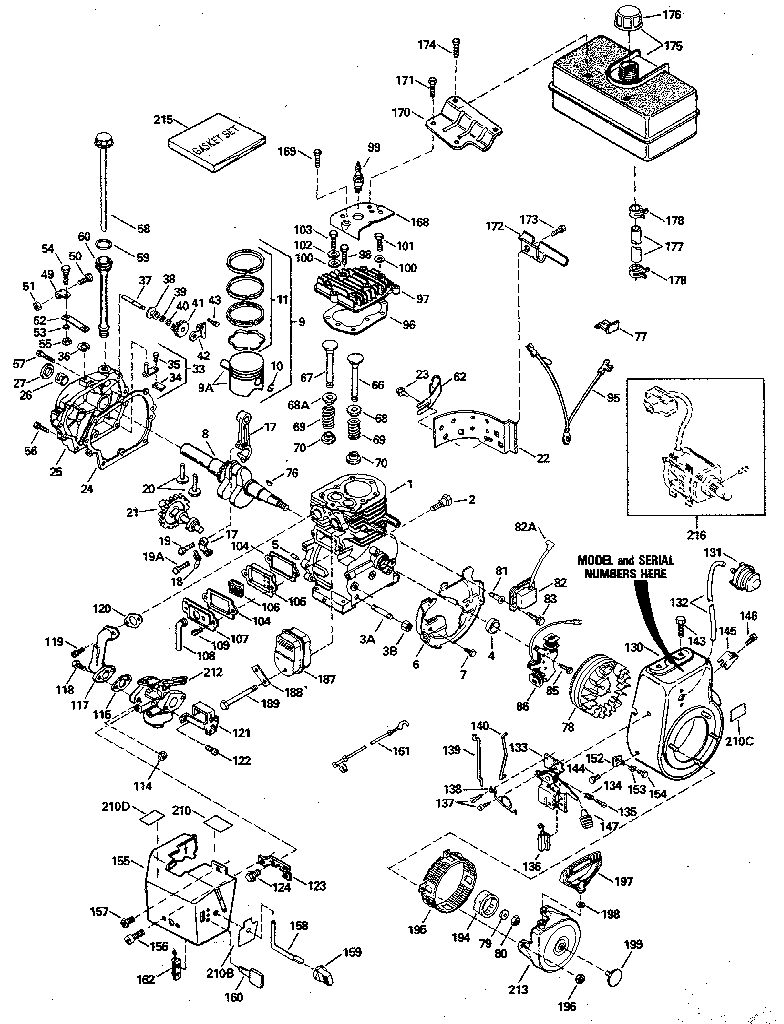 Craftsman 536885020 replacement parts diagram