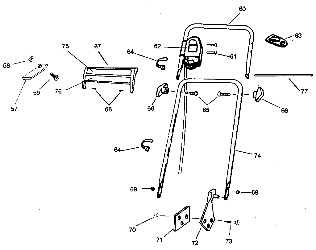 Craftsman 247370304 handle detail diagram