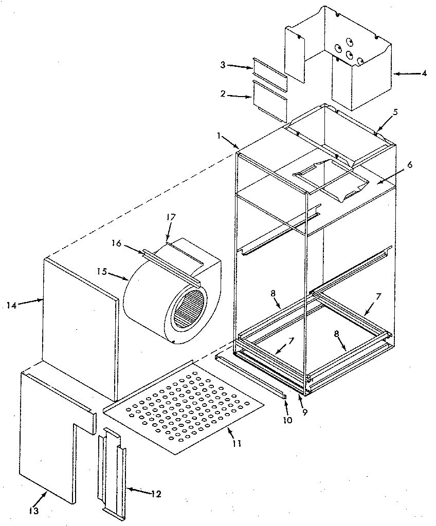 ICP BCM036XKB1 cabinet diagram