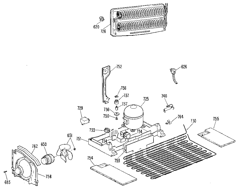 GE TBX18LKJR unit parts diagram