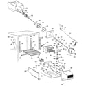 GE TBXH25RMFLAD ice bucket assembly diagram