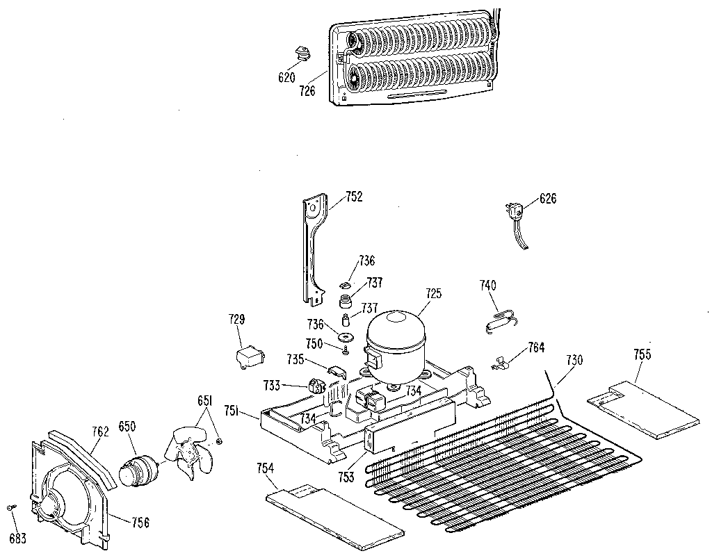 GE TBX22ZLGRWH unit parts diagram