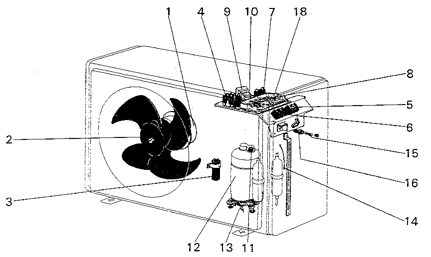 Mitsubishi PUH-18G6.US puh-18g6.us functional diagram