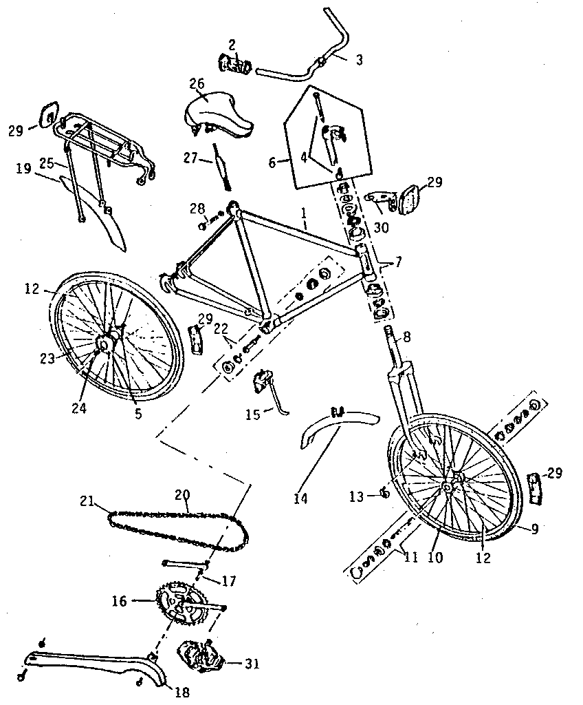 Sears 661472830 unit parts diagram