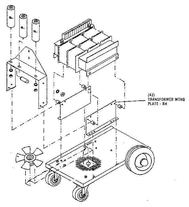 Harris SYSTEMS 60 transformer mounting plate rh diagram