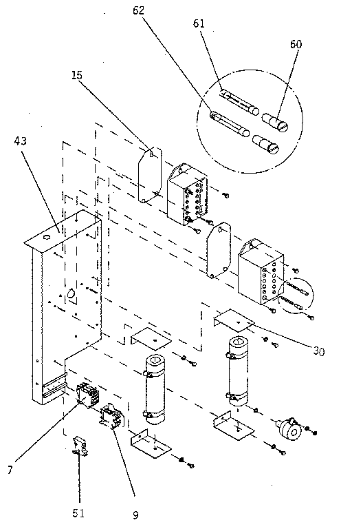 Harris SYSTEMS 60 internal mounting plate-upper diagram