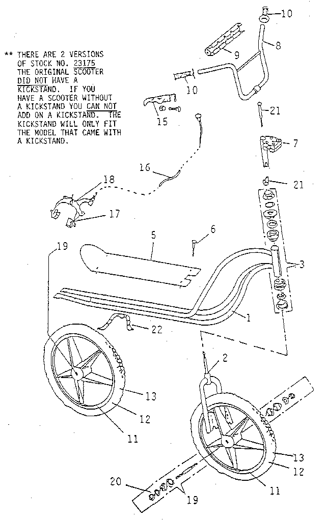 Variflex 550 unit parts diagram