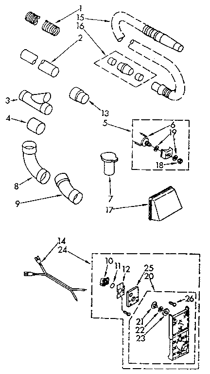 Kenmore 11640530 installation for 1-3/4" pipe system diagram