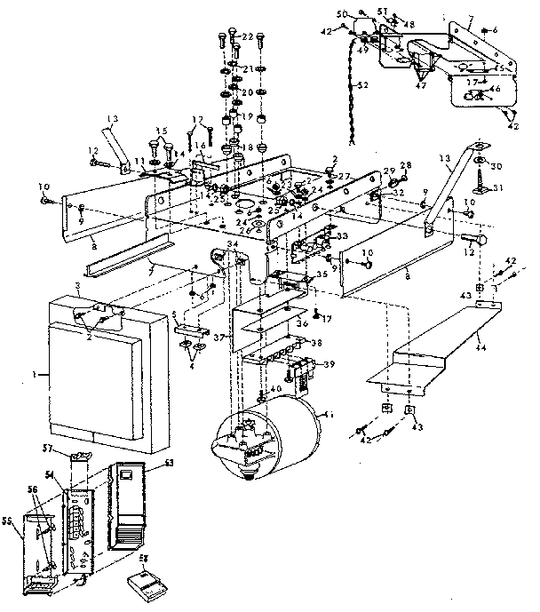 Craftsman 139656281 chassis assembly diagram