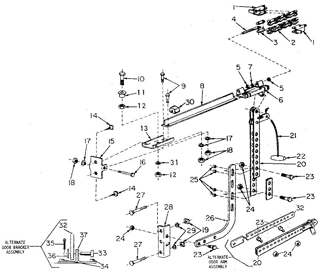Craftsman 139656281 rail assembly diagram