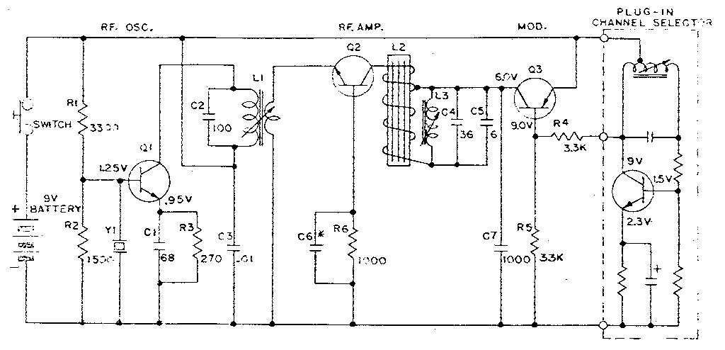 Craftsman 139656281 transmitter no. g-381-1 diagram