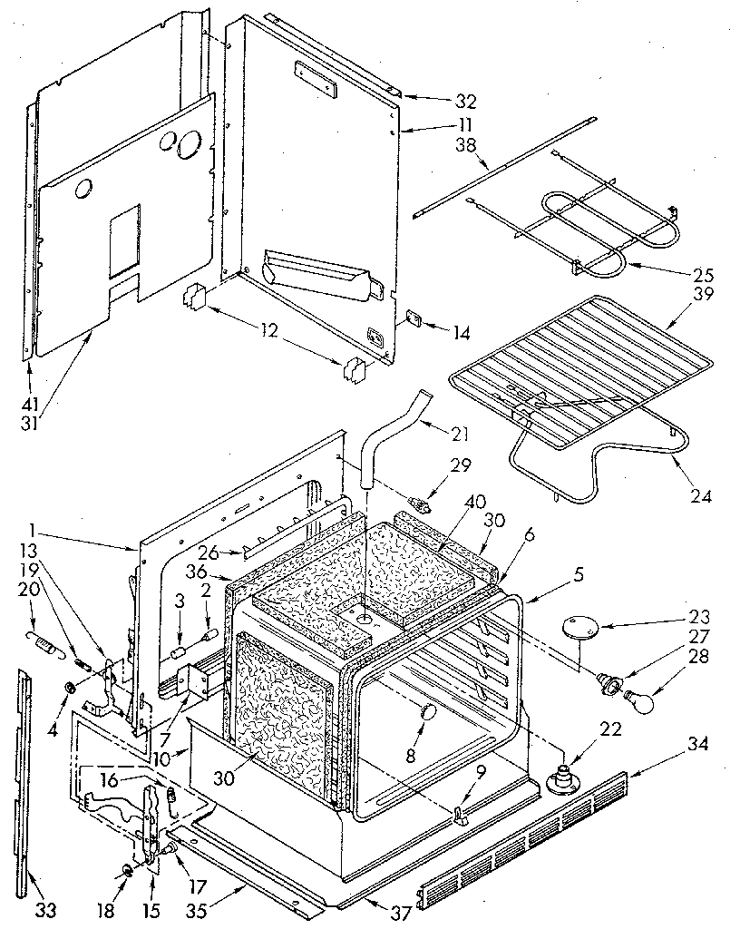 Kenmore 6654428910 lower oven diagram