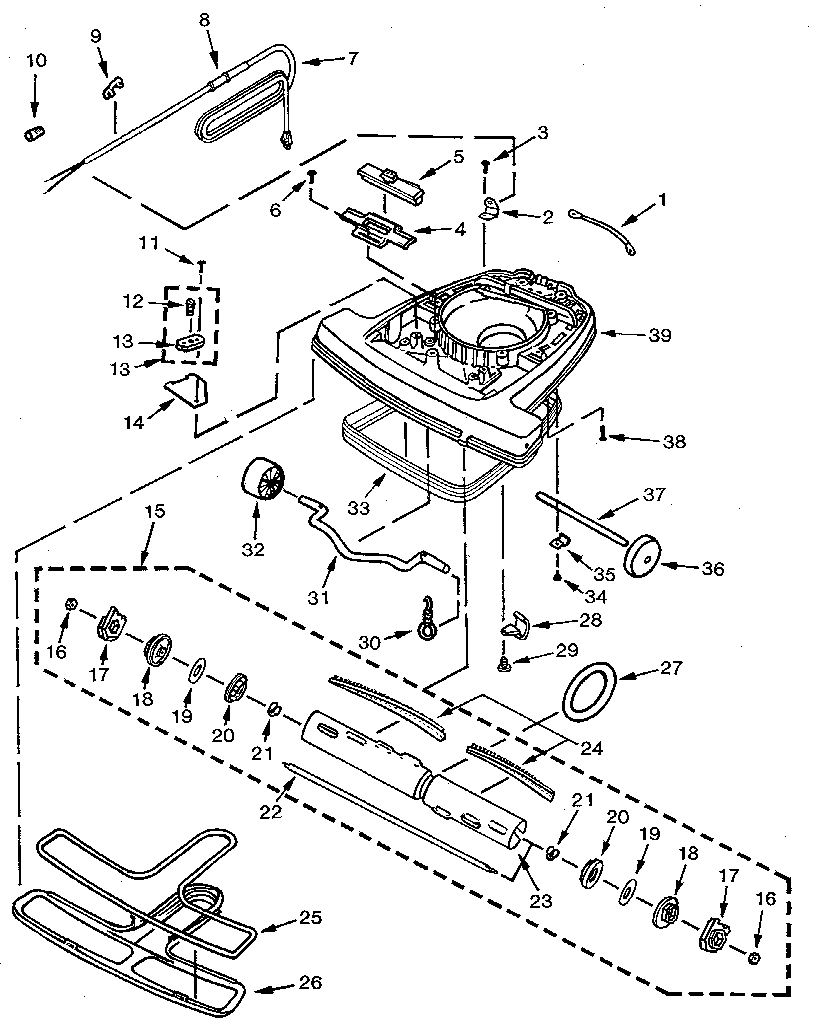 Kenmore 4034 agitator diagram
