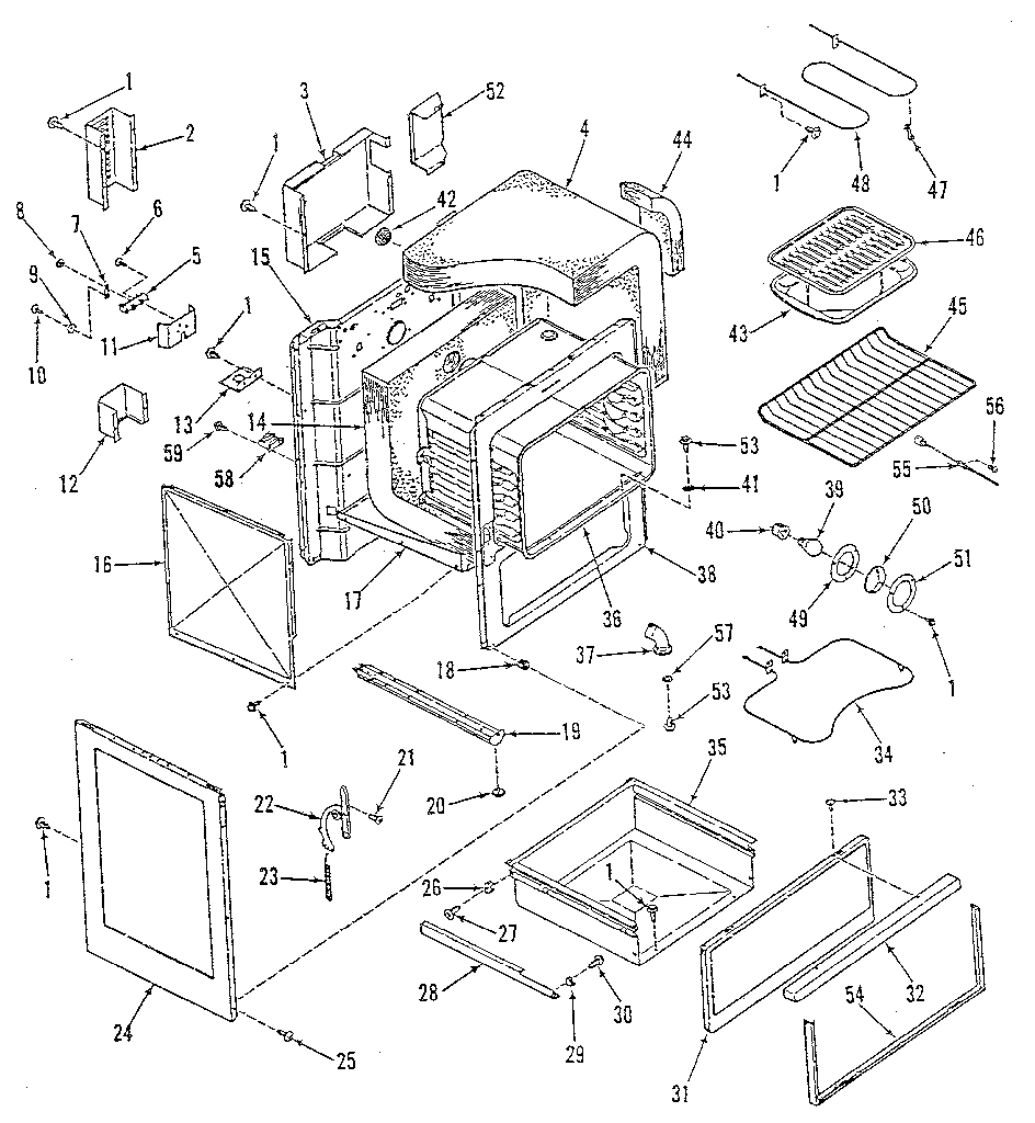 Kenmore 9119598811 body section diagram