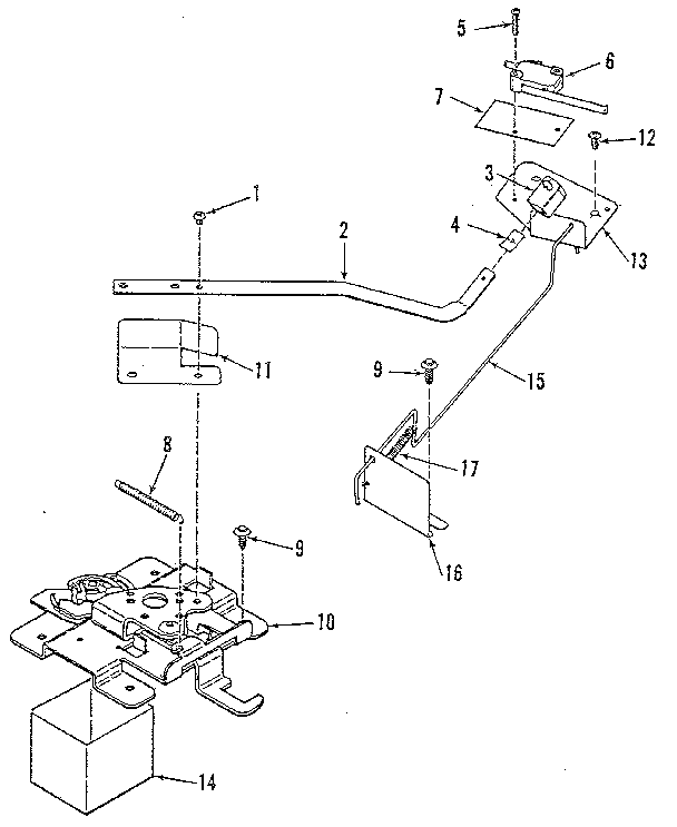 Kenmore 9119598811 door lock section diagram