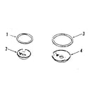 Kenmore 9114658813 optional porcelain pan and chrome ring kit no. 8068400 diagram
