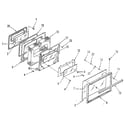 Kenmore 9114658813 oven door section diagram