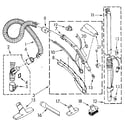 Kenmore 1162043081 hose and attachment diagram