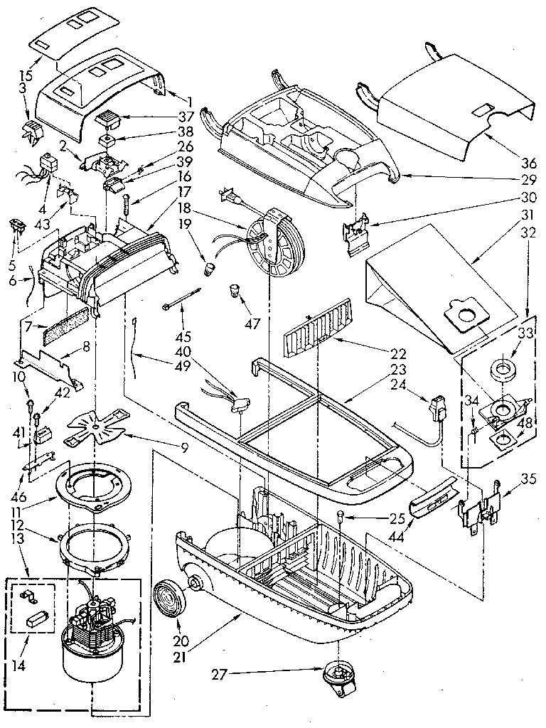 Kenmore 1162845083 base assembly diagram