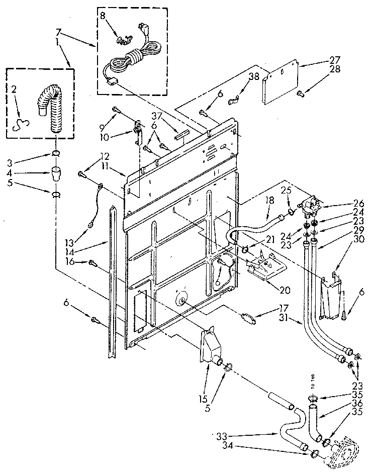 Kenmore 11082872320 rear panel diagram