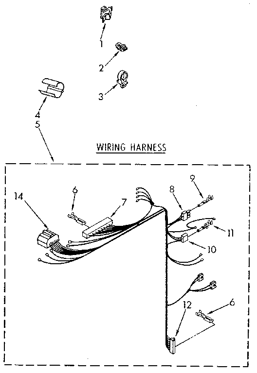 Kenmore 11082872320 wiring harness diagram