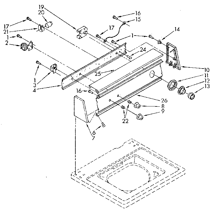 Kenmore 11082467630 console diagram