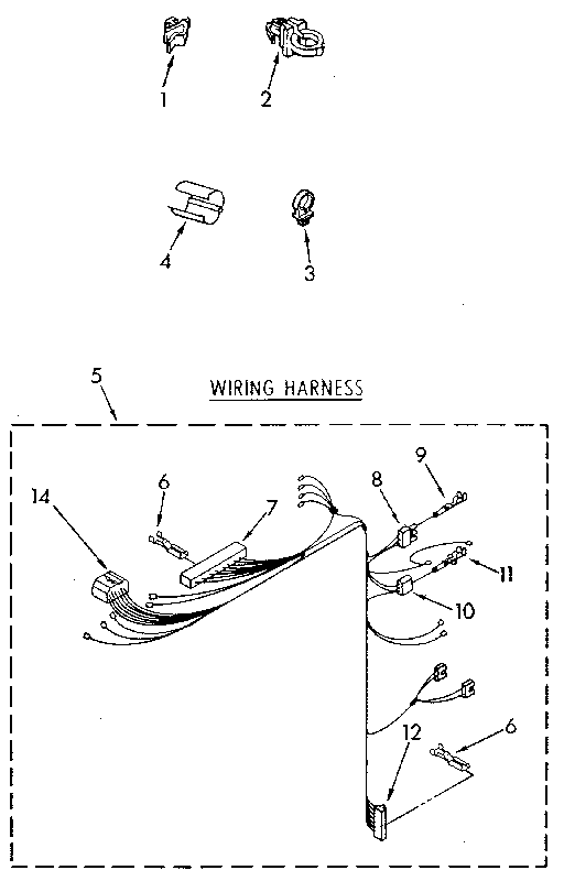 Kenmore 11082467630 wiring harness diagram
