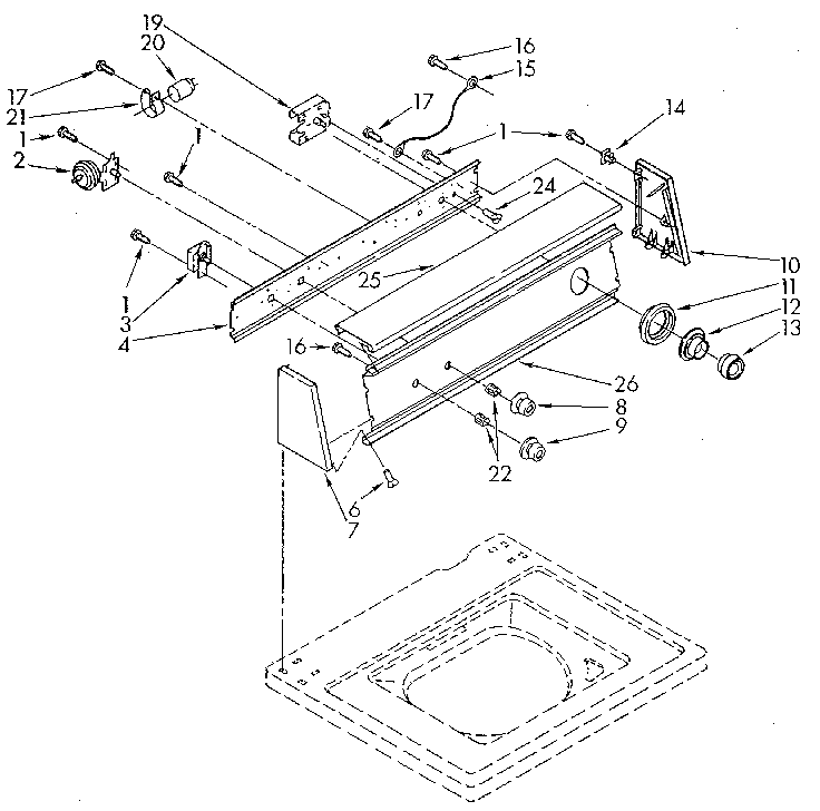 Kenmore 11082870020 console diagram