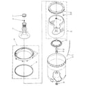 Kenmore 11082427130 agitator, basket and tub diagram