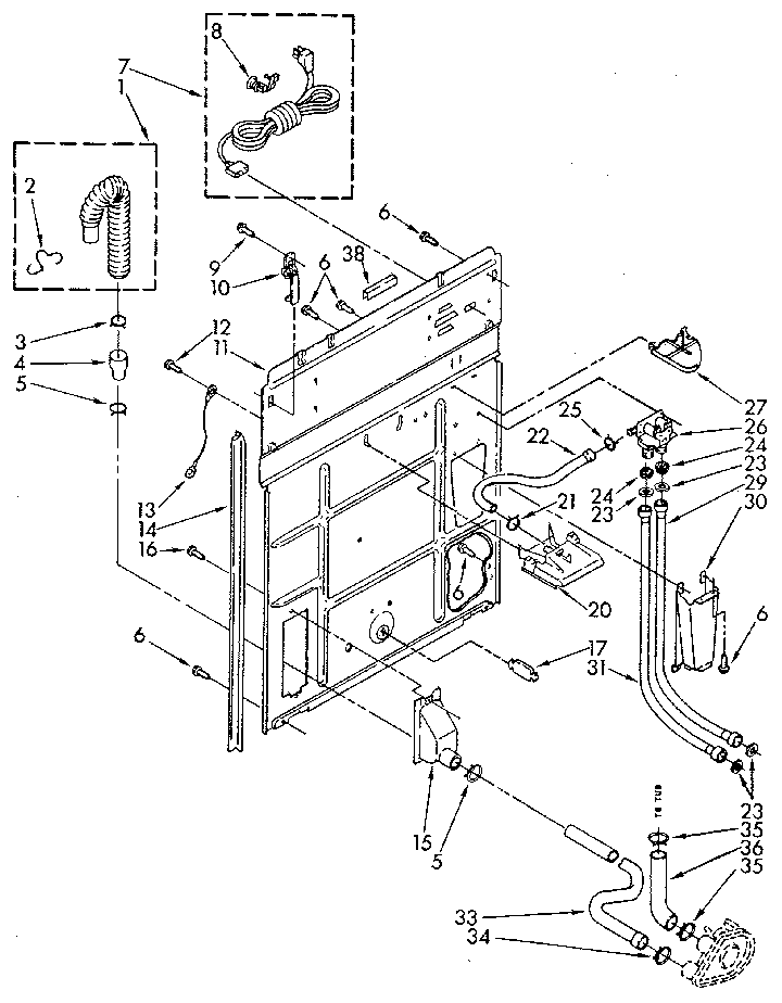 Kenmore 11082477630 rear panel diagram